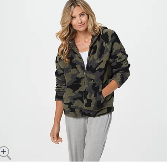 Barefoot Dreams Tops - Barefoot Dreams Cozy Chic Camo Jacket